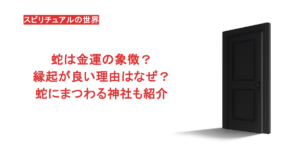 蛇は金運の象徴？縁起が良い理由はなぜ？蛇にまつわる神社も紹介